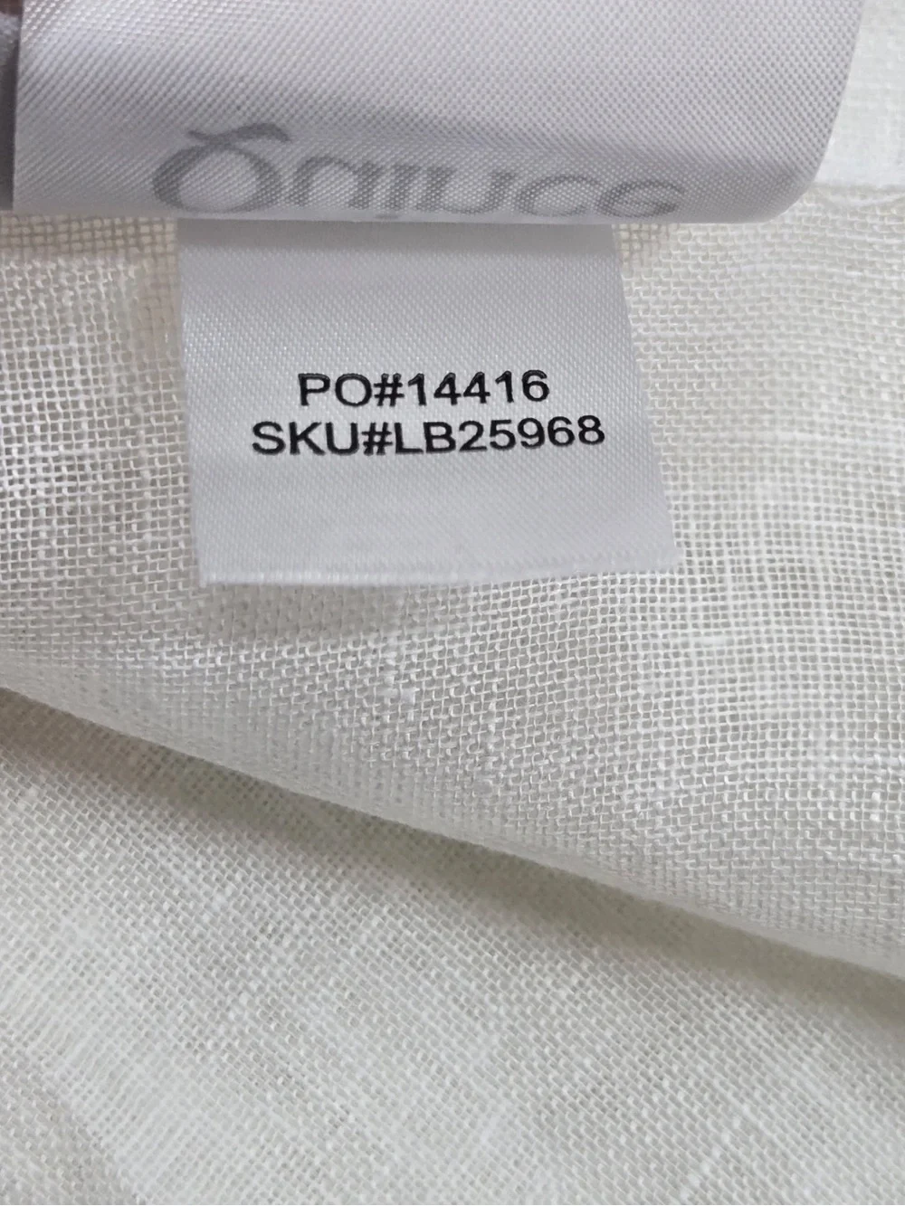 QUINCE Set Of 2 48x84 European Linen Sheer Curtains White 0296